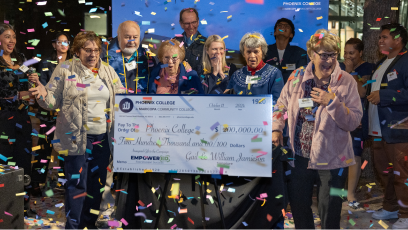 The Jamieson’s generous gift of $200,000 is the inaugural donation to Phoenix College – as part of the Maricopa Community College District’s three-year EmpowerED for Student Success Campaign.