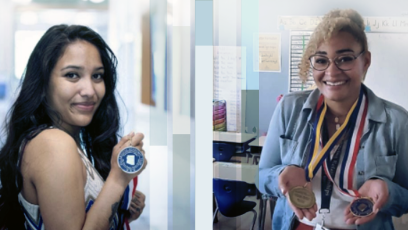 Two Phoenix College Students, Brittany Spears, and Pocahontas Daniels, received the All-Arizona Award for Academic Excellence