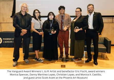 Phoenix College students recognized with The Vanguard Award at the 2023 Eric Fischl Series with guest artist Scott Avett