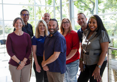 Phoenix College faculty Anil Kapoor with colleagues on the Distinguished Teaching Award committee