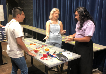 Phoenix College Fashion Production Students discuss the fashion show accessories