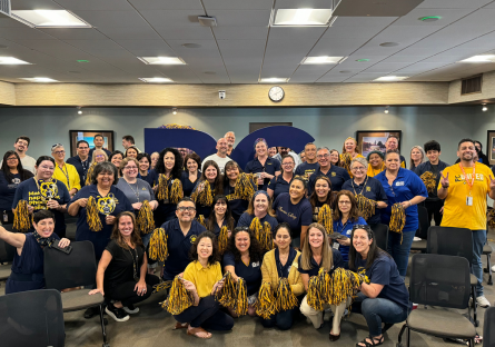 PC Faculty, Staff, and Students celebrate the Seal of Excelencia Announcement on September 29, 2023