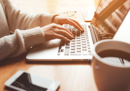 Woman at laptop