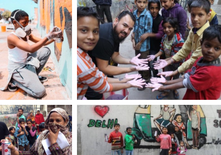 A selection of Francisco Garcia’s international mural-making projects. 