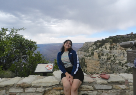PC grad Sarahi Mora Hernandez enjoys the outdoors in Arizona