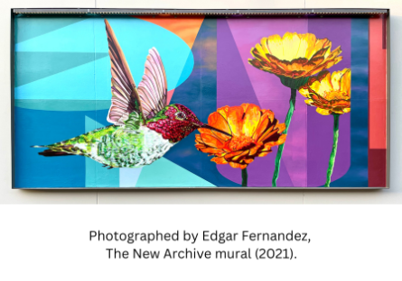Photographed by Edgar Fernandez, The New Archive mural (2021).