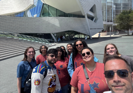 Phoenix College honors students enjoy their time at the Orange County Museum of Art