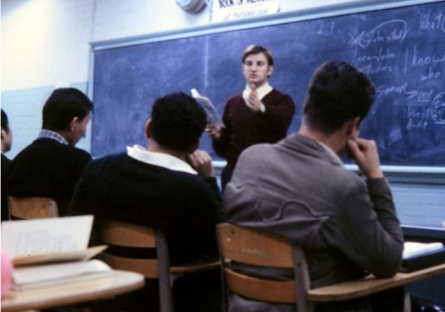 Peter Banko teaching English