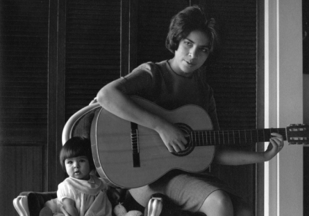 Cecilia Esquer with guitar