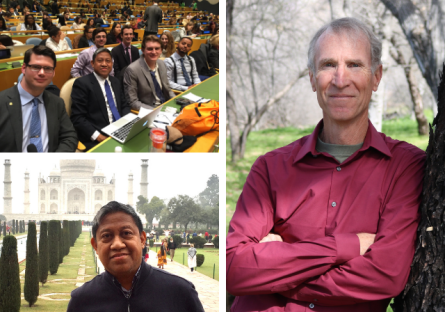 Current images of Dr. Albert Celoza at U.N. and India. Profile image of John McLean