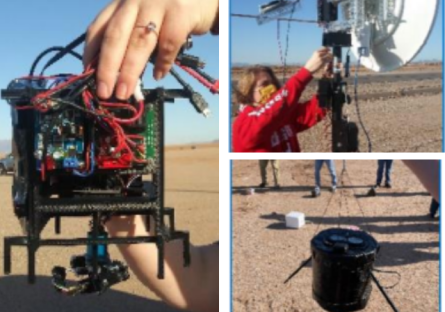 Students on PC NASA Ascend Team working with mechanics and software