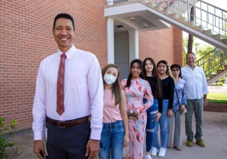Dr. Namuo with Phoenix College Students