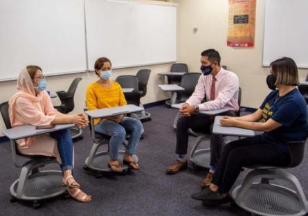 Dr. Namuo with Phoenix College Students - Classroom