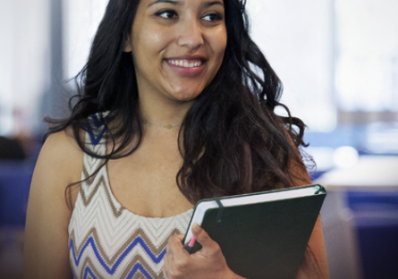 Pocohontas Daniels, Phoenix College Student, plans to apply her ASL training as she pursues a business degree  at ASU.