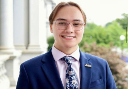 Ryan Young outside building