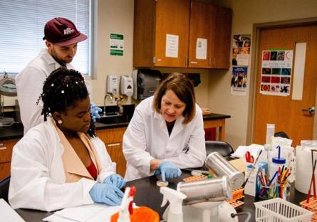 lab students
