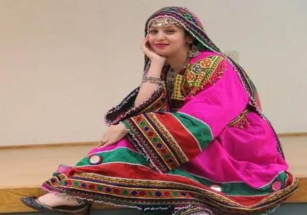 Woman in cultural outfit
