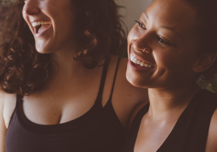 Ashley Burns with DiRTYoga business partner Dana Arbel