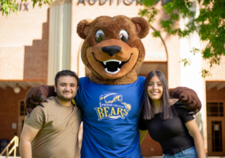 Dream.US Scholarship - photo of two students with Bumstead PC Mascot